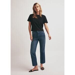 Favorite Daughter Blue Straight Leg Jeans